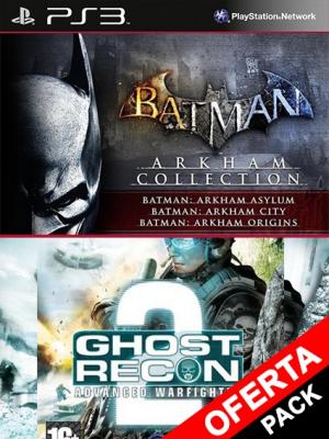 4 juegos en 1 Batman Arkham Collection Mas Tom Clancy's G.R.A.W 2