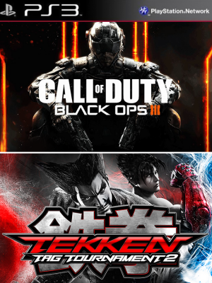 2 JUEGOS EN 1 Call of Duty: Black Ops III PS3 EN ESPAÑOL + TEKKEN TAG TOURNAMENT 2 PS3