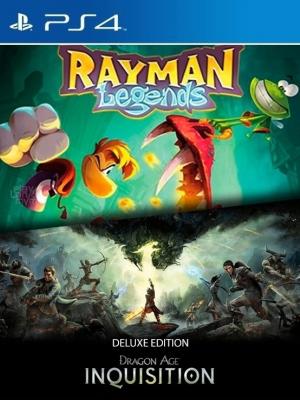 2 JUEGOS EN 1 Rayman Legends MAS Dragon Age Inquisition Deluxe Edition PS4